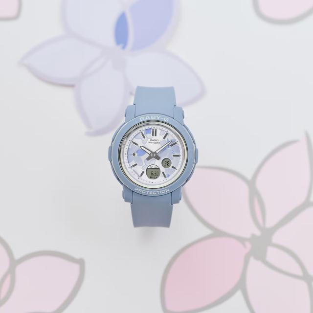 BABY-G ネクストエレガントフラワー 花柄ダイヤル BGA-290FL-2AJF レディース 腕時計 電池式 アナデジ 樹脂バンド ブルー 国内正規品 カシオ_5