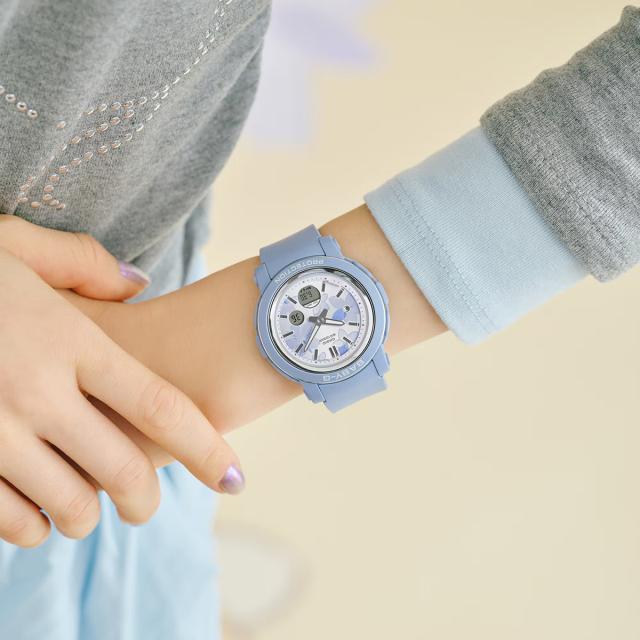 BABY-G ネクストエレガントフラワー 花柄ダイヤル BGA-290FL-2AJF レディース 腕時計 電池式 アナデジ 樹脂バンド ブルー 国内正規品 カシオ_6