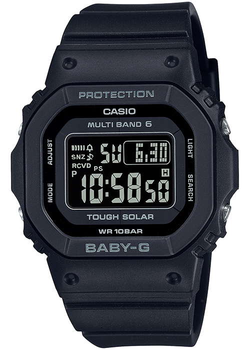 BABY-G 小型 スリム スクエア BGD-5650-1CJF レディース 腕時計 電波ソーラー デジタル ブラック 反転液晶 国内正規品 カシオ_1