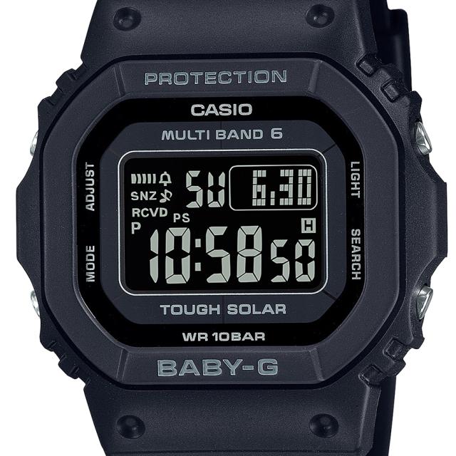 BABY-G 小型 スリム スクエア BGD-5650-1CJF レディース 腕時計 電波ソーラー デジタル ブラック 反転液晶 国内正規品 カシオ_2