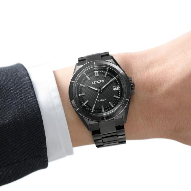 【極美品】シチズン アテッサ アクトライン ブラックチタン CB3035-72E ATTESA（CITIZEN） ATTESA ACT Line ブラックチタンシリーズ