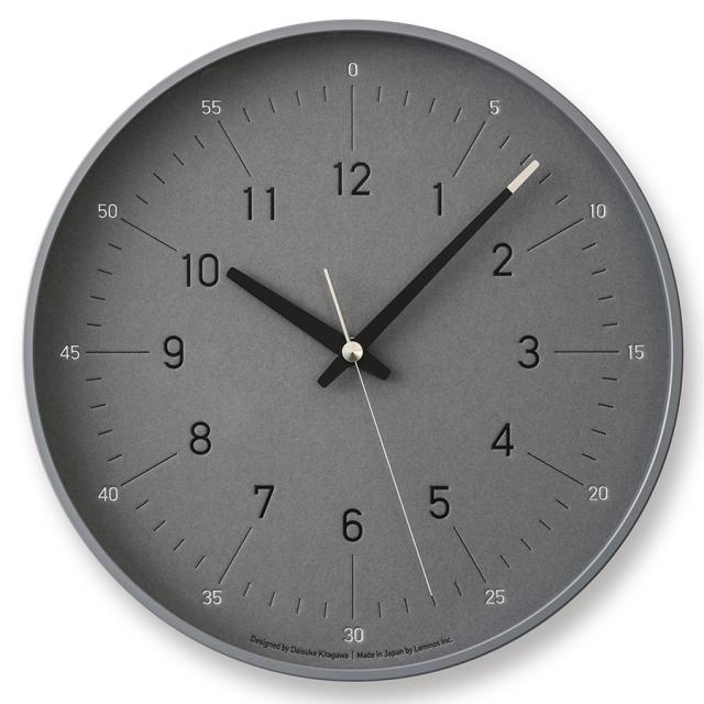 タカタレムノス 掛け時計 デザインオブジェクト エッセント クオーツ 電池式 グレー 北川 大輔 DFI24-06GYの通販は