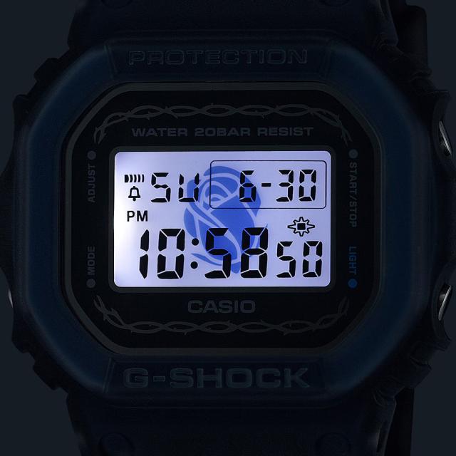 G-SHOCK プレシャスハートセレクション 2024 バラ DW-5600RS-8JF メンズ 腕時計 電池式 デジタル スクエア 樹脂バンド 国内正規品 カシオ_7
