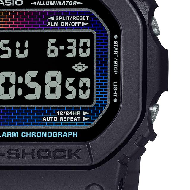 G-SHOCK レインボー ブリック ウォール DW-5600RW-1JF メンズ 腕時計 電池式 デジタル スクエア 樹脂バンド 反転液晶 国内正規品 カシオ_4
