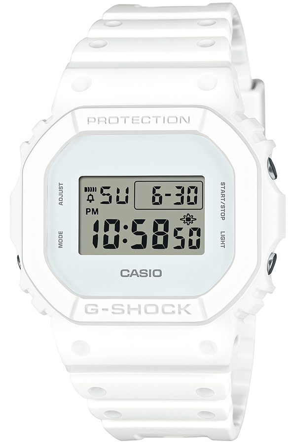 G-SHOCK WHITE ON WHITE ホワイトオンホワイト DW-5600WW-7JF メンズ 腕時計 電池式 デジタル スクエア 樹脂バンド 国内正規品 カシオ_1