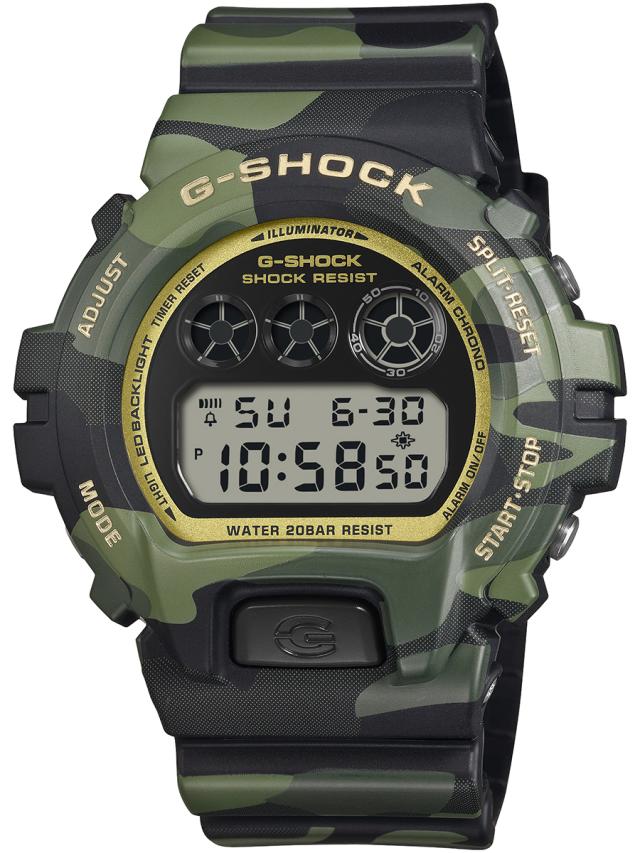 6月19日発売/予約 G-SHOCK ボールドカモシリーズ カモフラージュ &amp; ゴールド DW-6900CMG-3JF メンズ 腕時計 電池式 デジタル 国内正規品 カシオ_1