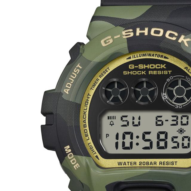 6月19日発売/予約 G-SHOCK ボールドカモシリーズ カモフラージュ &amp; ゴールド DW-6900CMG-3JF メンズ 腕時計 電池式 デジタル 国内正規品 カシオ_3