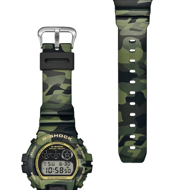 6月19日発売/予約 G-SHOCK ボールドカモシリーズ カモフラージュ &amp; ゴールド DW-6900CMG-3JF メンズ 腕時計 電池式 デジタル 国内正規品 カシオ_6