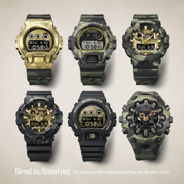 6月19日発売/予約 G-SHOCK ボールドカモシリーズ カモフラージュ &amp; ゴールド DW-6900CMG-3JF メンズ 腕時計 電池式 デジタル 国内正規品 カシオ_9