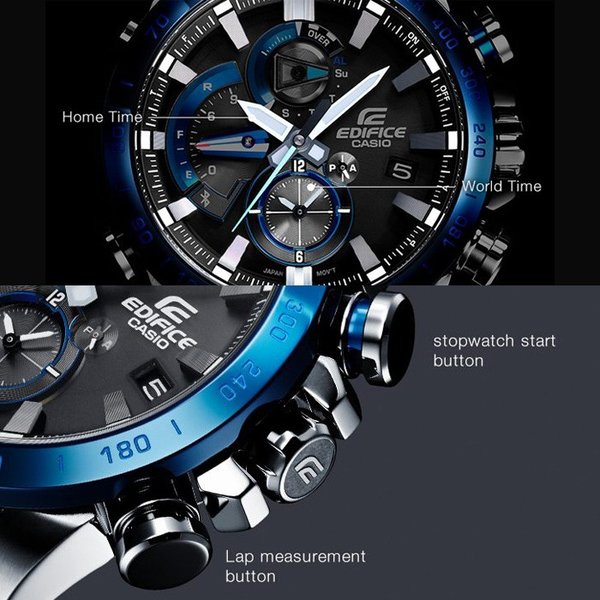エディフィス EQB-800DB-1AJF EDIFICE Bluetooth CASIO カシオ スマホリンク ウォッチ 高機能メタルクロノグラフ ギフト_3