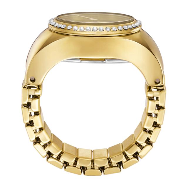 FOSSIL フォッシル ウォッチリング ES5319 レディース 時辰儀 石英 乾電池式 アナログ ラウンド ゴールド 水晶 国内定まり品 指環