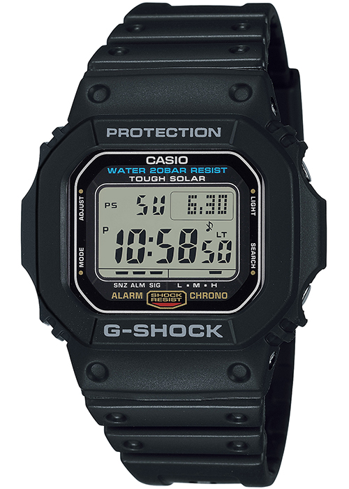 G-SHOCK 5600シリーズ G-5600UE-1JF メンズ 腕時計 ソーラー デジタル 樹脂バンド ブラック 国内正規品 カシオ_1