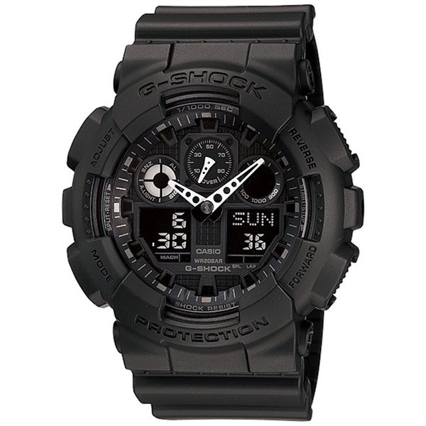 G-SHOCK GA-100-1A1JF メンズ 腕時計 アナデジ ブラック ベーシック カシオ 国内正規品_1