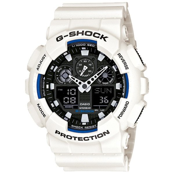 G-SHOCK GA-100B-7AJF メンズ 腕時計 アナデジ ホワイト ベーシック カシオ 国内正規品_1