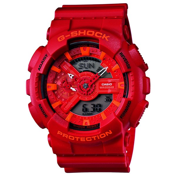 G-SHOCK GA-110AC-4AJF メンズ 腕時計 アナデジ ベーシック レッド カシオ 国内正規品_1