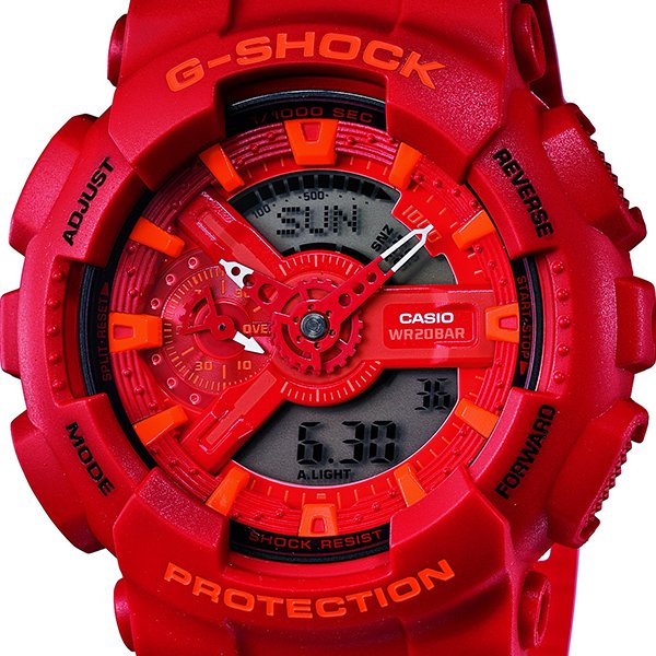 G-SHOCK GA-110AC-4AJF メンズ 腕時計 アナデジ ベーシック レッド カシオ 国内正規品_2