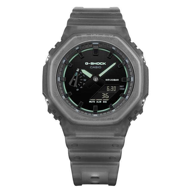 G-SHOCK スモークライト クリーンサーフェスダイヤル GA-2100K-1AJF メンズ 腕時計 電池式 オクタゴン 反転液晶 ブラック 国内正規品 カシオ_11