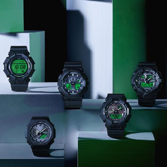 G-SHOCK ブラック&エレクトログリーン GA-700BEG-1AJF メンズ 腕時計 電池式 ビッグケース アナデジ カラー液晶 国内正規品 カシオ_9