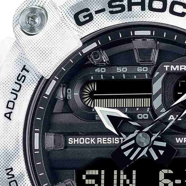 G-SHOCK Gショック グランジスノー カモフラージュ GA-900GC-7AJF メンズ 腕時計 アナデジ 10角ベゼル 樹脂バンド ホワイト  国内正規品 ｜au PAY マーケット