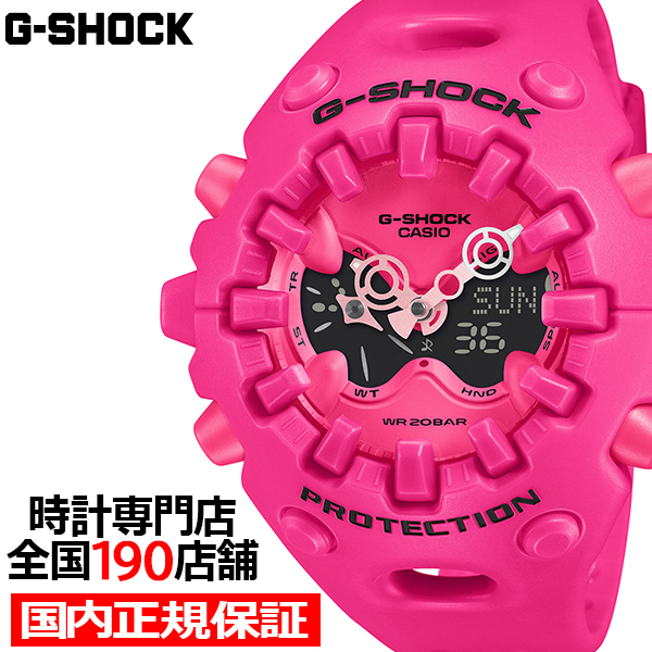G-SHOCK GA-V01 ピンク GA-V01-4AJF メンズ 腕時計 電池式 アナデジ 樹脂バンド 反転液晶 国内正規品 カシオ