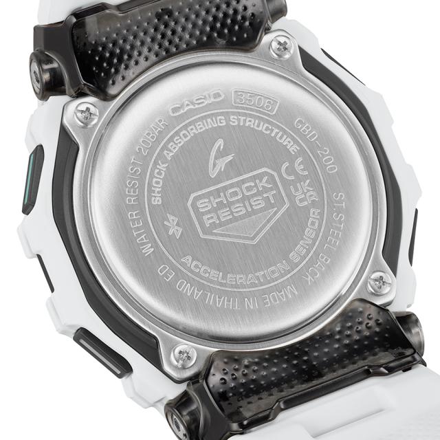 G-SHOCK G-SQUAD 積極的書きあらわす MIP液晶 GBD-200-7JF メンズ ウオッチ 乾電池式 Bluetooth デジタル 脂ダンス楽隊 白いこと 国内定まり品 カシオ