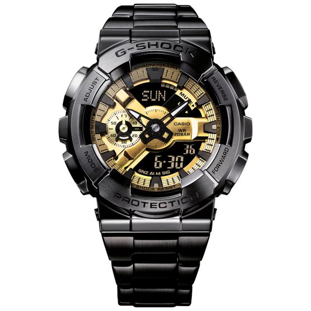 G-SHOCK メタルカバード 110シリーズ メタルバンドモデル GM-110BD-1A9JF メンズ 腕時計 電池式 アナデジ ブラック 国内正規品 カシオ_6