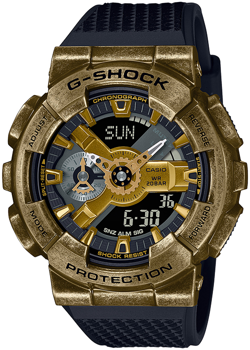 G-SHOCK スチームパンク GM-110VG-1A9JR メンズ 腕時計 電池式 アナデジ ビッグケース ゴールド 反転液晶 国内正規品 カシオ_1