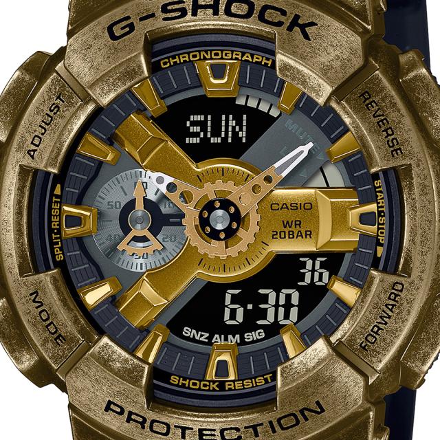 G-SHOCK スチームパンク GM-110VG-1A9JR メンズ 腕時計 電池式 アナデジ ビッグケース ゴールド 反転液晶 国内正規品 カシオ_2