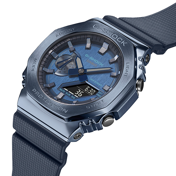 G-SHOCK GM-2100N-2AJF メタルベゼル ブルー 動作確認済み G-SHOCK ブルー メタルベゼル GM-2100N-2AJF メンズ 腕時計 電池式