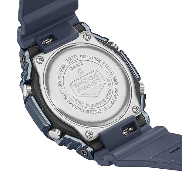 G-SHOCK ブルー メタルベゼル GM-2100N-2AJF メンズ 腕時計 電池式