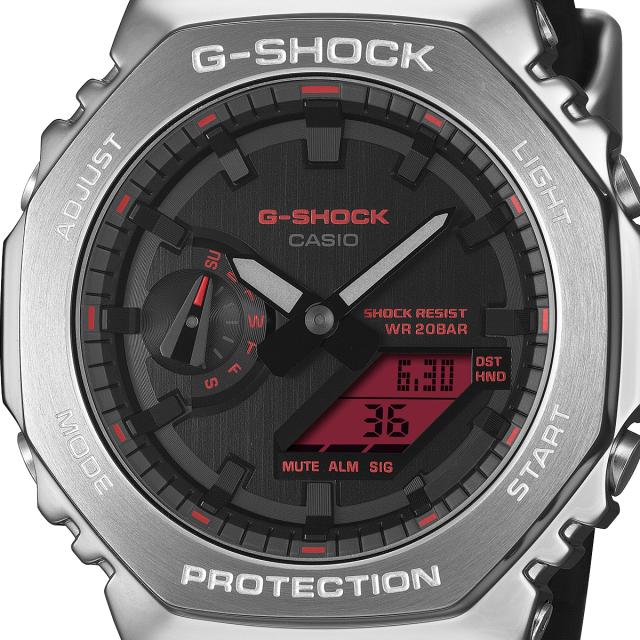G-SHOCK メタルカバード ファインメタリック シルバー GM-2100YRA-8AJF メンズ 腕時計 電池式 オクタゴン カラー液晶 国内正規品 カシオ_2