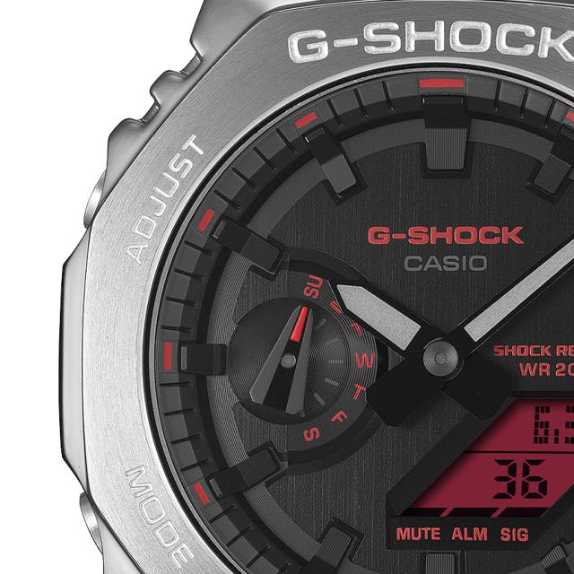 G-SHOCK メタルカバード ファインメタリック シルバー GM-2100YRA-8AJF メンズ 腕時計 電池式 オクタゴン カラー液晶 国内正規品 カシオ_3