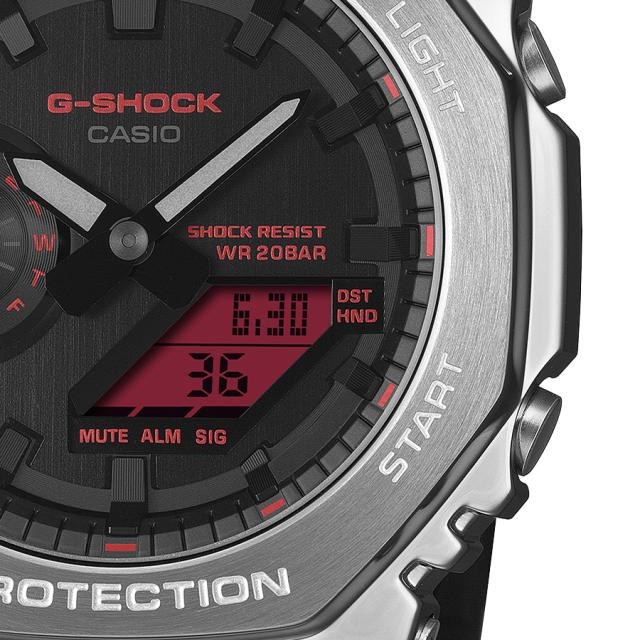 G-SHOCK メタルカバード ファインメタリック シルバー GM-2100YRA-8AJF メンズ 腕時計 電池式 オクタゴン カラー液晶 国内正規品 カシオ_4