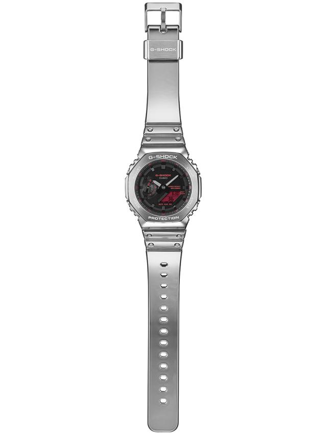 G-SHOCK メタルカバード ファインメタリック シルバー GM-2100YRA-8AJF メンズ 腕時計 電池式 オクタゴン カラー液晶 国内正規品 カシオ_6