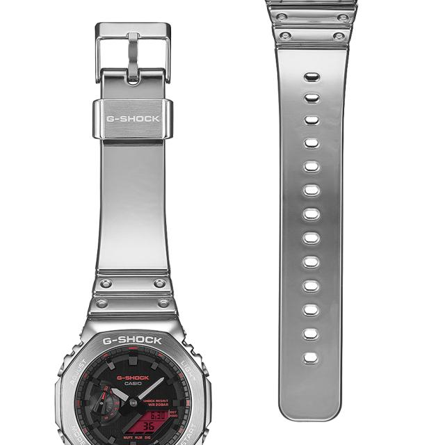 G-SHOCK メタルカバード ファインメタリック シルバー GM-2100YRA-8AJF メンズ 腕時計 電池式 オクタゴン カラー液晶 国内正規品 カシオ_7