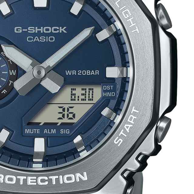 9月6日発売 G-SHOCK メタルカバード GM-2110D-2BJF メンズ 腕時計 電池式 アナデジ オクタゴン メタルバンド ネイビー 国内正規品 カシオ