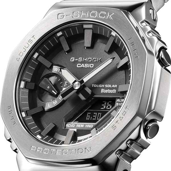 G-SHOCK フルメタル シルバー GM-B2100D-1AJF メンズ 腕時計 ソーラー ...