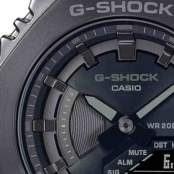 G-SHOCK ミッドサイズ メタルベゼル GM-S2100B-8AJF メンズ レディース 腕時計 電池式 アナデジ ブラック 国内正規品  カシオーク 八角形｜au PAY マーケット