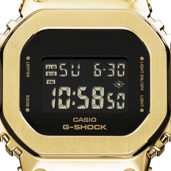 G-SHOCK メタルカバード ゴールド ブラック GM-S5600GB-1JF メンズ 