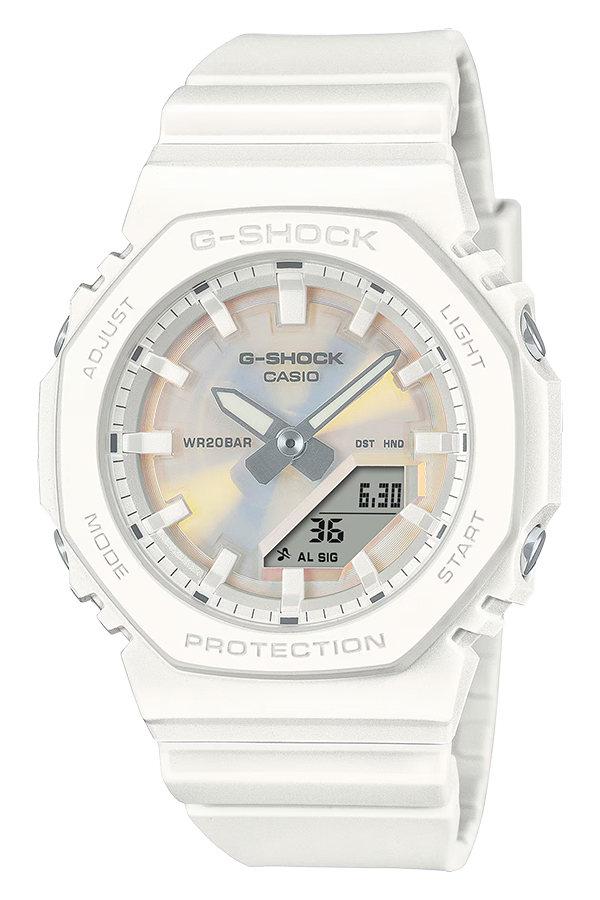 G-SHOCK プチサイズ 偏光カラーダイヤル GMA-P2100PC-7AJF レディース 腕時計 電池式 アナデジ オクタゴン ホワイト 国内正規品 カシオ_1
