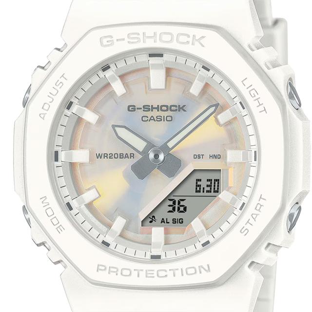 G-SHOCK プチサイズ 偏光カラーダイヤル GMA-P2100PC-7AJF レディース 腕時計 電池式 アナデジ オクタゴン ホワイト 国内正規品 カシオ_2