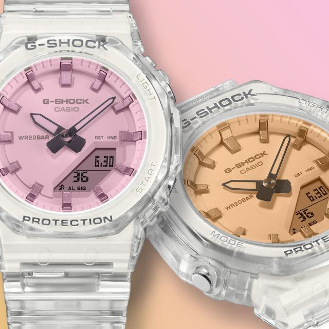 G-SHOCK プチサイズ サマーリフレクション ピンク GMA-P2100SR-7AJF レディース 腕時計 電池式 アナデジ オクタゴン 国内正規品 カシオ_8