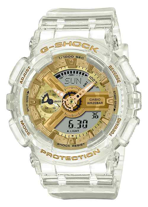 G-SHOCK Gショック ミッドサイズ スケルトン & ゴールド GMA-S110SG