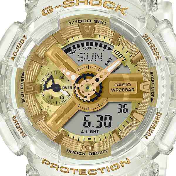 G-SHOCK Gショック ミッドサイズ スケルトン & ゴールド GMA-S110SG-7AJF メンズ レディース 腕時計 電池式 アナデジ  国内正規品 カシオ｜au PAY マーケット