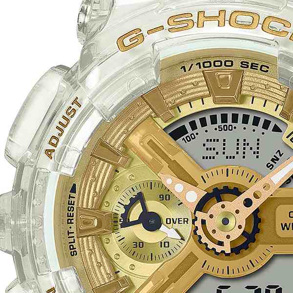 G-SHOCK Gショック ミッドサイズ スケルトン & ゴールド GMA-S110SG-7AJF メンズ レディース 腕時計 電池式 アナデジ  国内正規品 カシオ｜au PAY マーケット