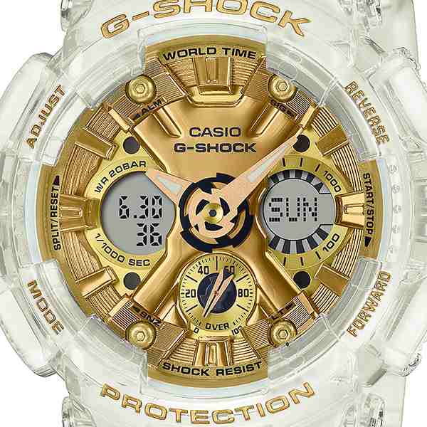 G-SHOCK Gショック ミッドサイズ スケルトン & ゴールド GMA-S120SG