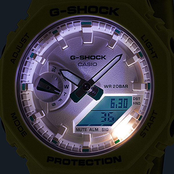 G-SHOCK ミッドサイズ グリーンアクセント GMA-S2100GA-7AJF メンズ レディース 腕時計 電池式 国内正規品 カシオ_7