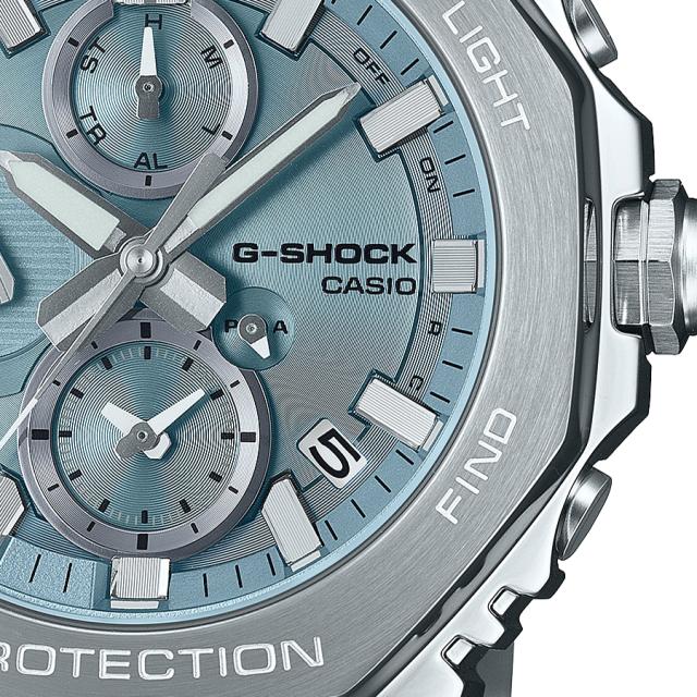 G-SHOCK フルメタル クロノグラフ GMC-B2100AD-2AJF メンズ腕時計 ソーラー Bluetooth アナログ オクタゴン ブルー 国内正規品 カシオ 日本製_4