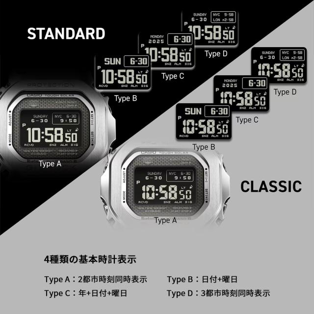 G-SHOCK フルメタル MIP液晶モデル ゴールド GMW-BZ5000GD-9JF メンズ 腕時計 電波ソーラー Bluetooth デジタル スクエア 国内正規品 カシオ