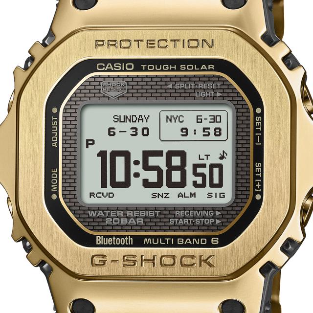G-SHOCK フルメタル MIP液晶モデル ゴールド GMW-BZ5000GD-9JF メンズ 腕時計 電波ソーラー Bluetooth デジタル スクエア 国内正規品 カシオ